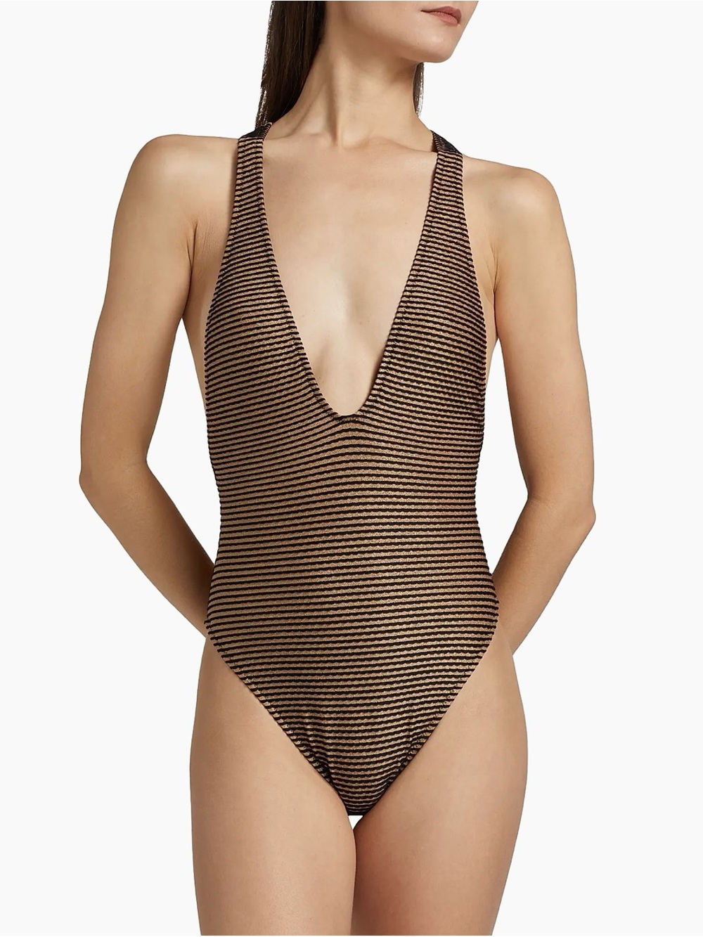 Ulla Johnson Kaia High Cut Maillot One-Piece Swimsuit (Helios)